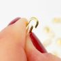 14k solid gold earring findings