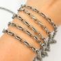 oxidized silver chain for jewelry making