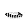 Buy Sterling Silver Black Beads Nazariya Bracelet for Kids 