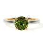 Elegant Alexandrite Rings Solitaire Two-Tone Ring Setting