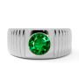 Elegant Men's Emerald Ring for a Classic Look