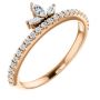 Exquisite Chocolate Diamond & Aquamarine Ring