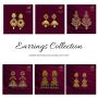 Exquisite Gold Earrings at Ramya Raghavi Jewellers