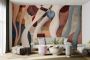 How Does Modern Abstract Wallpaper Affect Room Ambiance?
