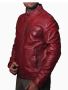 red leather jacket