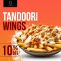 🎉 Enjoy 10% OFF on our Tandoori Wings! 🎉