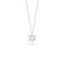 18KT White Gold Diamond Sun Pendant .17CT.