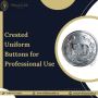 Crested Uniform Buttons for Professional Use