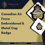 Canadian Air Force Ops Embroidered & Metal Cap Badge