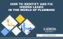  How to Identify and Fix Hidden Leaks in the World of Plumbi