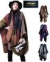 Women's Winter Scarf Shawls Plaid Sweater - Wonder Veil Stat