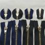 Custom Denim Zippers Tape #3#5 Closed End BRASS ZIP 