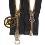 Metal zippers copper teeth zippers  suitable for Jeans Bags 