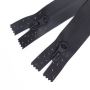 Custom Nylon Reflective Waterproof Zipper Bright Silver Open