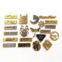 WYSE Golden Engraved Logo Metal Name Plate High Quality Bag 