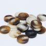 Custom 18mm Resin Horn Buttons 4 Holes Fashion Plastic Coat 