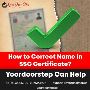 How to Correct Name in SSC Certificate? Visit Yoordoorstep 