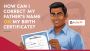 How Can I Correct My Father's Name on My Birth Certificate? 