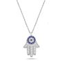 Zehrai Hamsa Necklace: Handcrafted Protection & Blessings